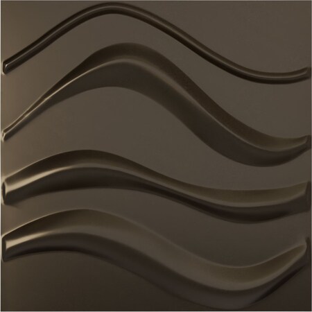Ekena Millwork 19 5/8in. W x 19 5/8in. H Wave EnduraWall Decorative 3D Wall Panel Covers 2.67 Sq. Ft. WP20X20WVCDB